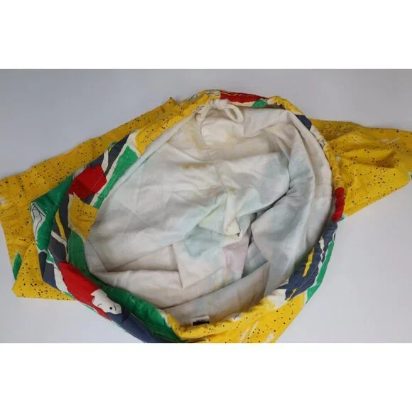 Vtg 70s Streetwear Mens Medium Abstract Beach Surfing Lined Shorts Trunks USA